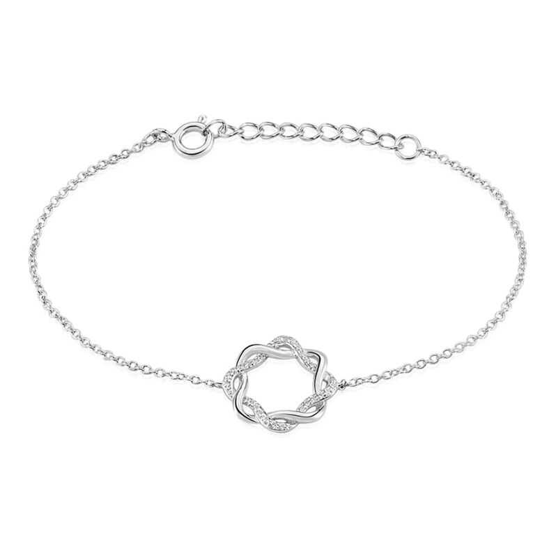 Bracciale Silver Shine Argento Rodiato Cubic Zirconia - Spannringe Damen | OROVIVO