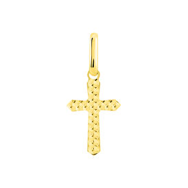 Kreuz Anhänger Gold 375 Diamantiert Madis - Kreuzanhänger Unisex | OROVIVO