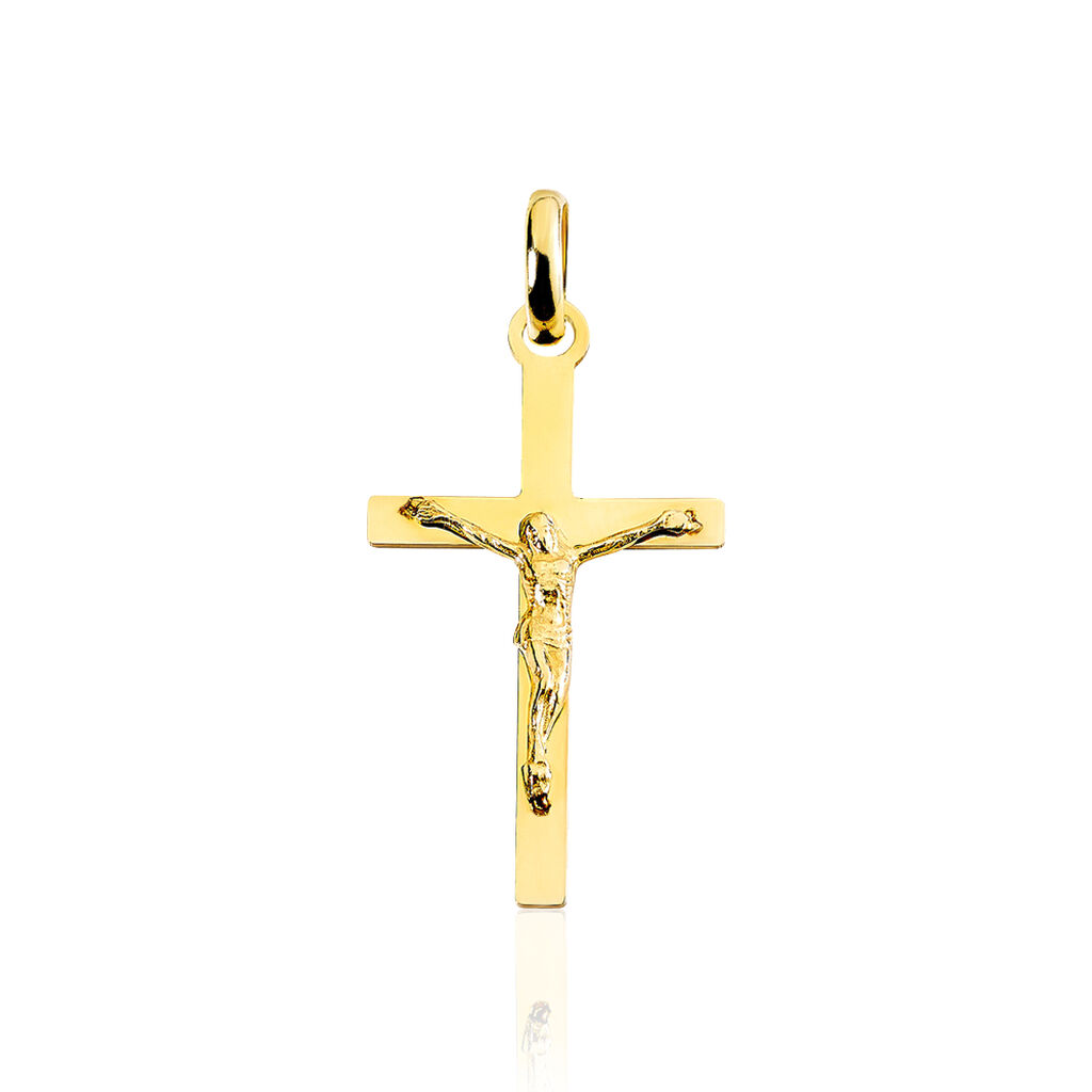Pendentif Damian Croix Or Jaune - Spannringe Familie | OROVIVO