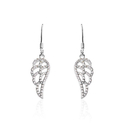 Damen Ohrhänger Lang Silber 925 Zirkonia Flügel - Ohrhänger Damen | OROVIVO