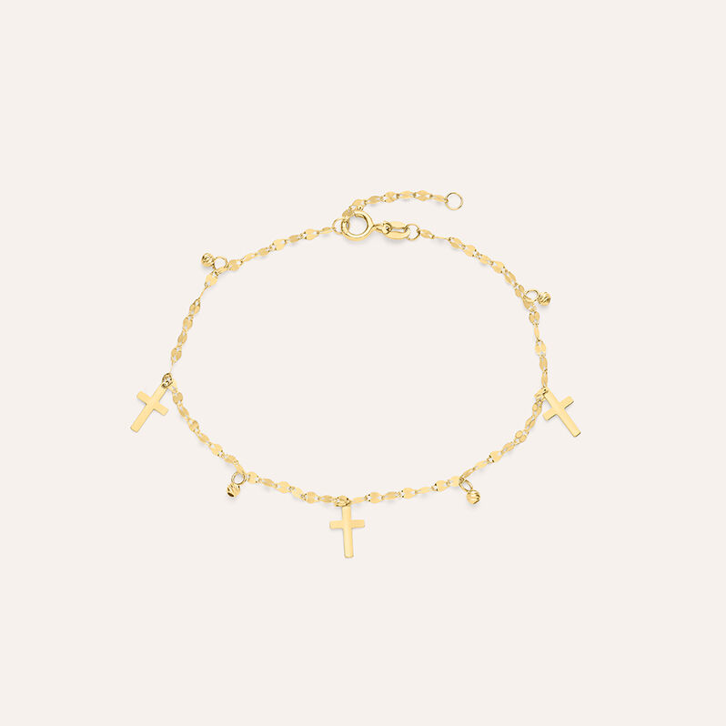 Bracciale Rosario Holy Oro Giallo - Spannringe Damen | OROVIVO