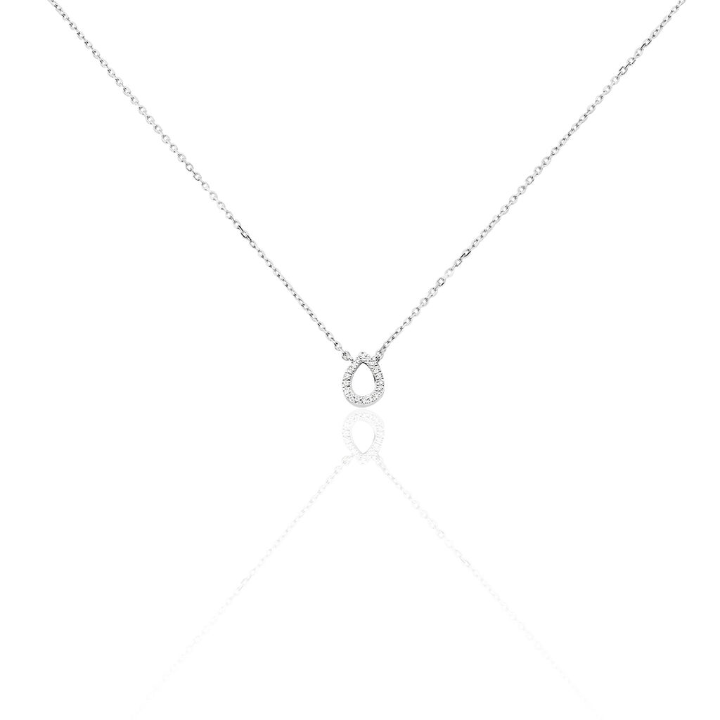 Collier Maude Or Blanc Diamant - Spannringe Damen | OROVIVO