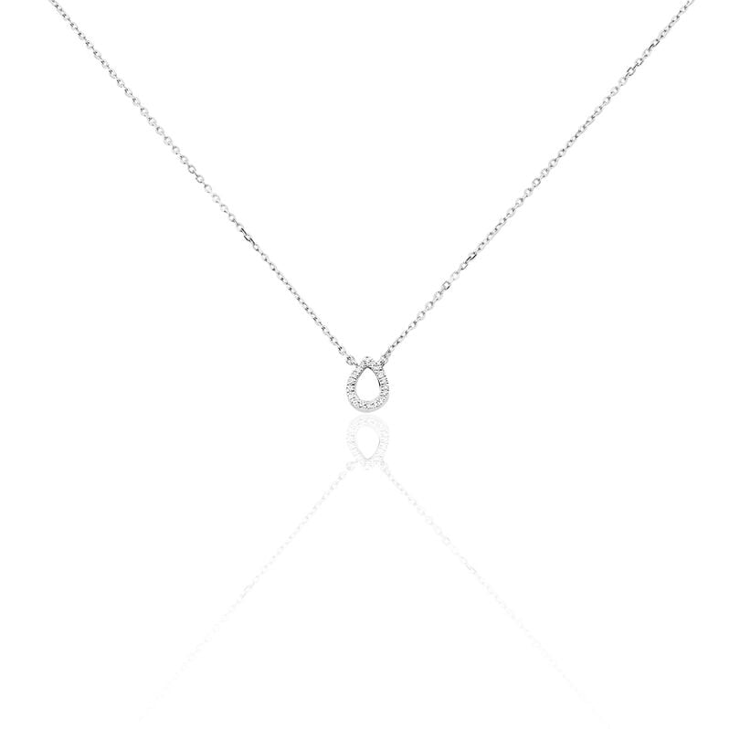 Collier Maude Or Blanc Diamant - Spannringe Damen | OROVIVO