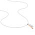GINNA Damen Collier Silber Bicolor Silber/Ros&eacute;gold 925 Diamant Wei&szlig; 0,02 ct