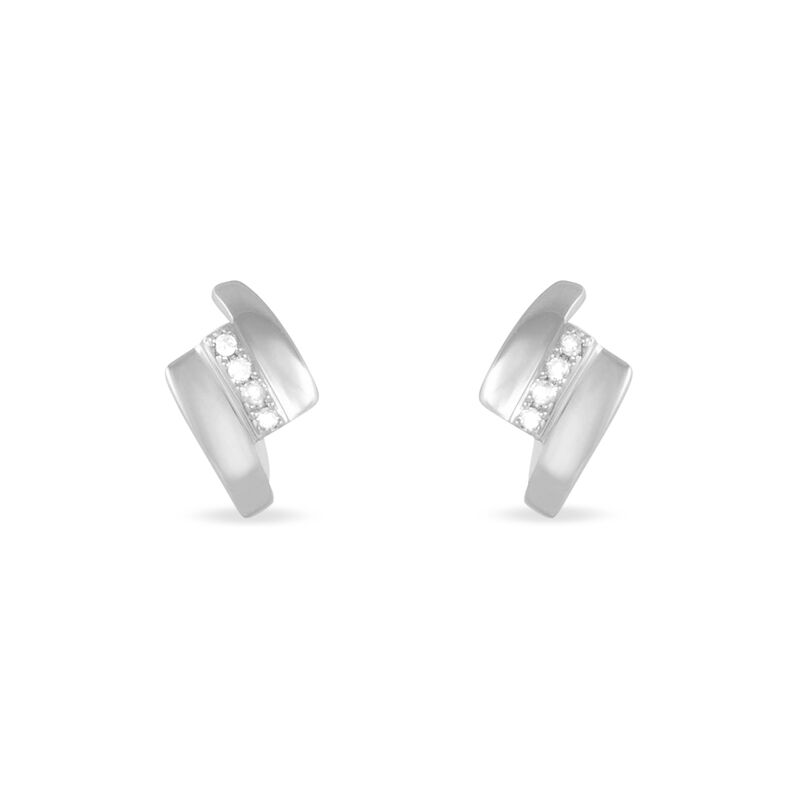 Damen Ohrstecker Weißgold 375 Diamant 0,04ct Dolene  - Ohrstecker Damen | OROVIVO