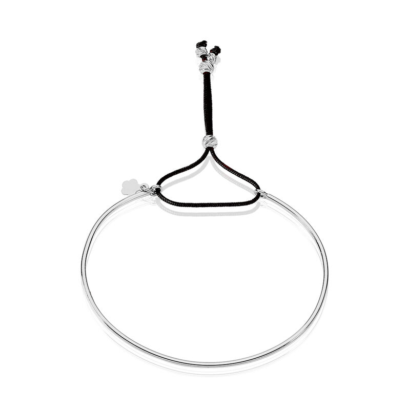 Bracelet Jonc Argent Rhodie Lilia - Spannringe Damen | OROVIVO