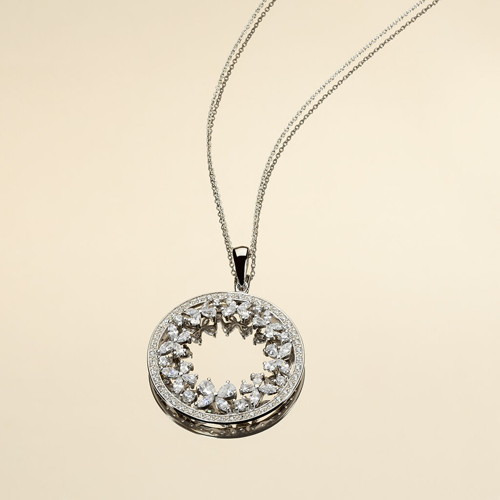 Damen Halskette Silber 925 Zirkonia Katucia - Halsketten Damen | OROVIVO