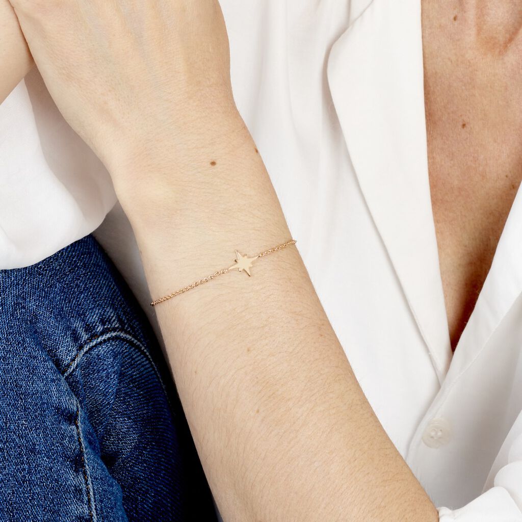 Bracelet Plaque Or Alisee Etoile - Spannringe Damen | OROVIVO
