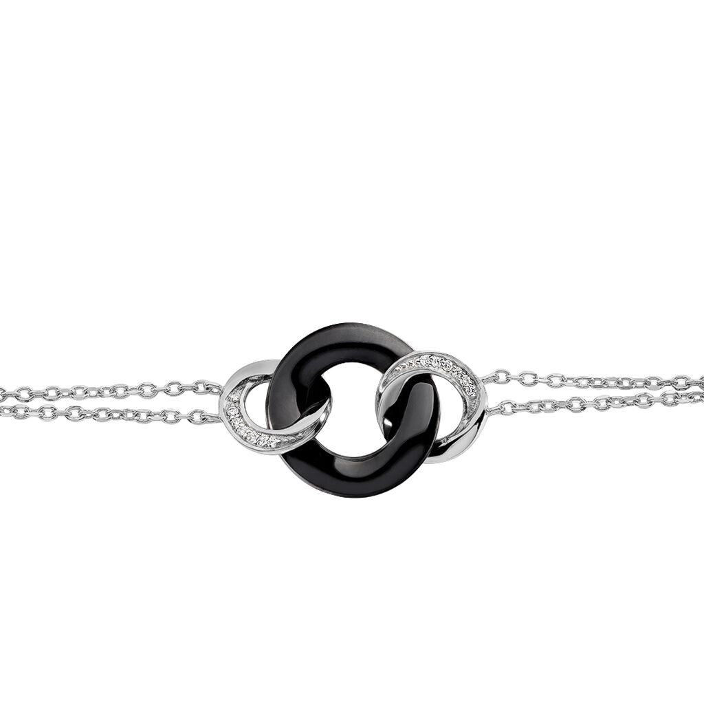 Bracelet Lou Argent  Et Ceramique - Spannringe Damen | OROVIVO