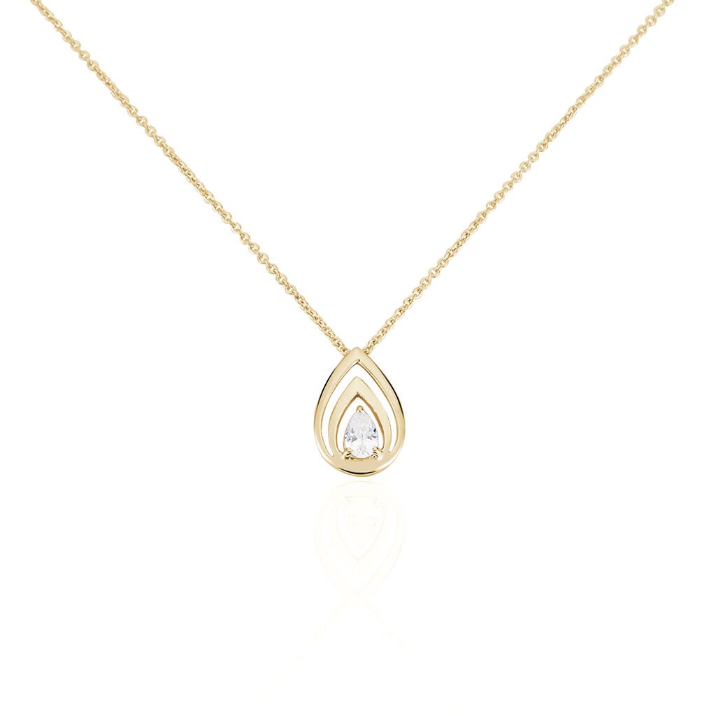 Collier Plaqué Or Et Oxyde  - Spannringe Damen | OROVIVO
