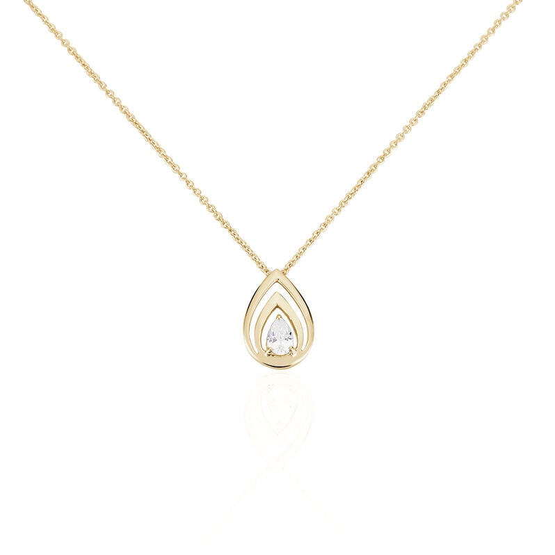 Collier Plaqué Or Et Oxyde  - Spannringe Damen | OROVIVO
