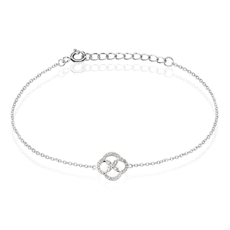 Bracelet Evelyna Argent Blanc Oxyde De Zirconium - Spannringe Damen | OROVIVO