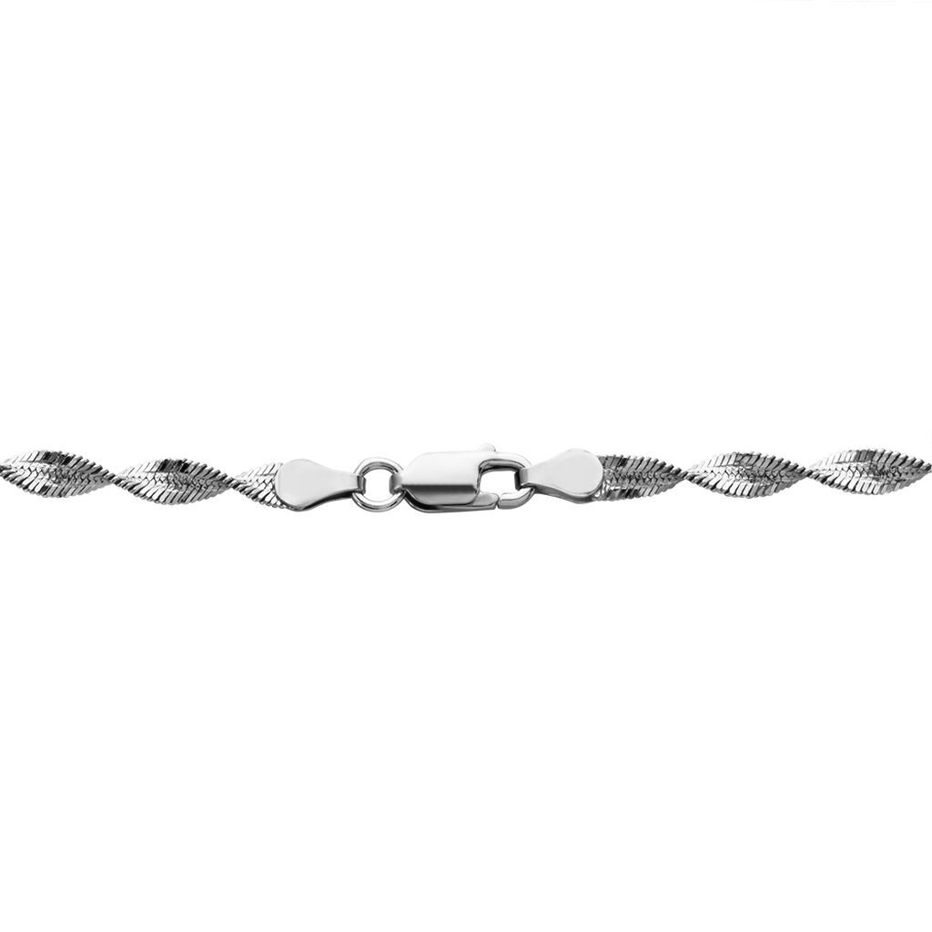 Damen Kordelkette Silber 925 Diamantiert  - Halsketten Damen | OROVIVO