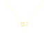 Damen Collier Gold 375 (9 Karat) Doppelkreis