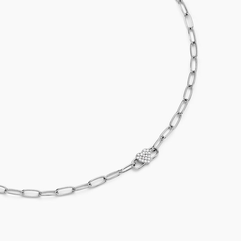 Collier Lucianna Argent Weiss Oxyde De Zirconium - Spannringe Damen | OROVIVO