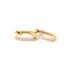 BRITTANY Damen Creolen Gold 375 (9 Karat) Diamant Wei&szlig; 0,07 ct