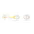 KESA PERLE BUTTON Damen Ohrstecker Gold 375 (9 Karat) Zuchtperle Perlmutt Ball