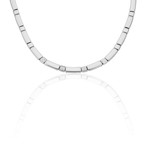 Damen Collier Edelstahl Zirkonia  - Halsketten Damen | OROVIVO