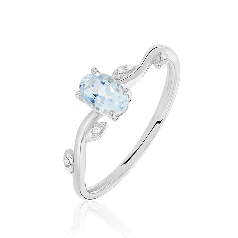 Bague Or Weiss Lizea Et Topaze - Spannringe Damen | OROVIVO