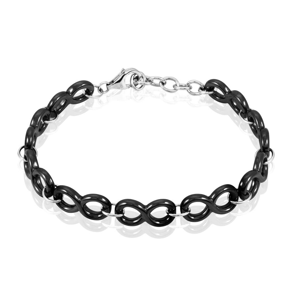 Bracelet Yvelyse Argent Blanc Céramique - Spannringe Damen | OROVIVO