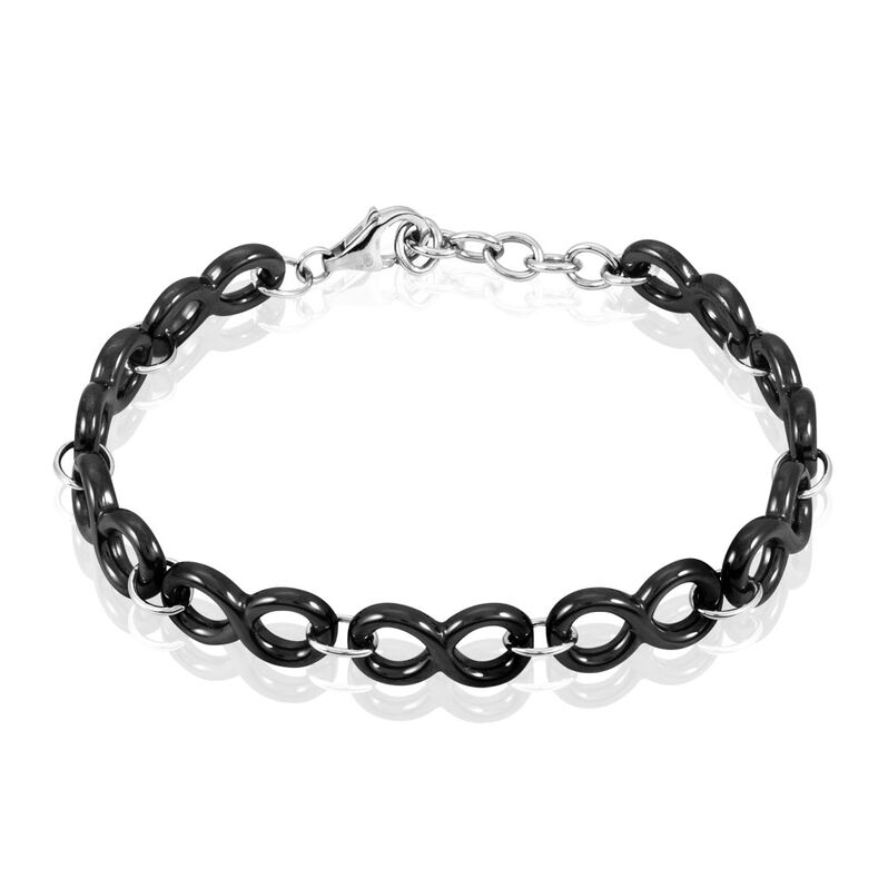 Bracelet Yvelyse Argent Blanc Céramique - Spannringe Damen | OROVIVO