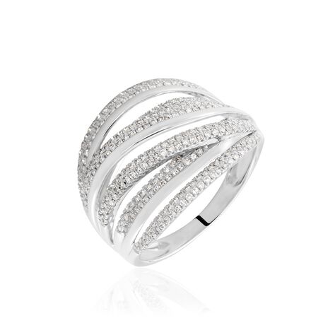 Damen Ring Weißgold 375 Diamant 0,62ct Dionise  - Ringe mit Stein Damen | OROVIVO