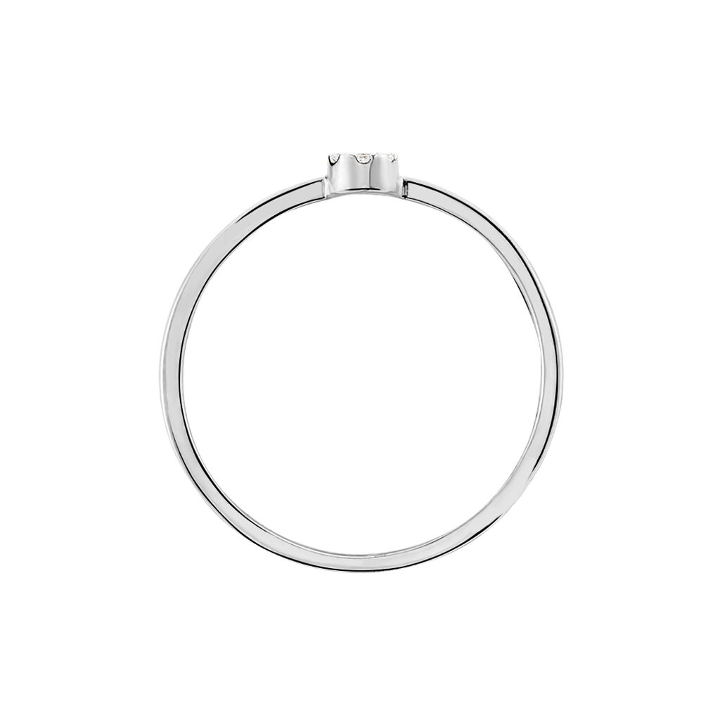 Bague Adhira Or Blanc Diamant - Spannringe Damen | OROVIVO