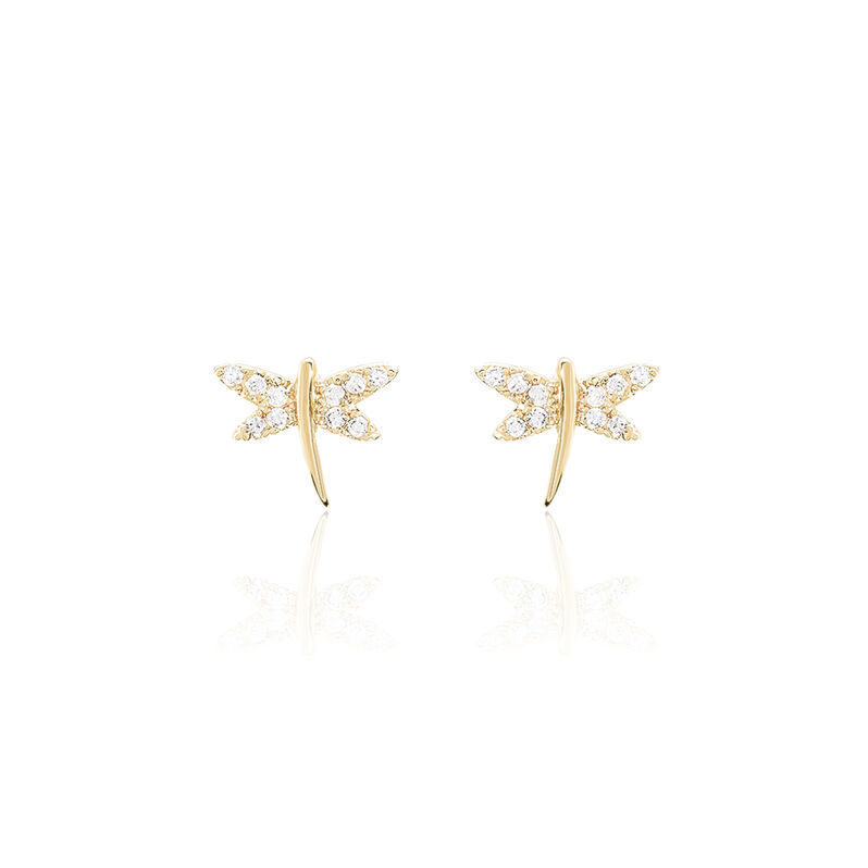 Boucles D'oreilles Plaque Or Oxyde - Spannringe Damen | OROVIVO