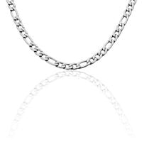 Unisex Gliederkette Figarokette Edelstahl 