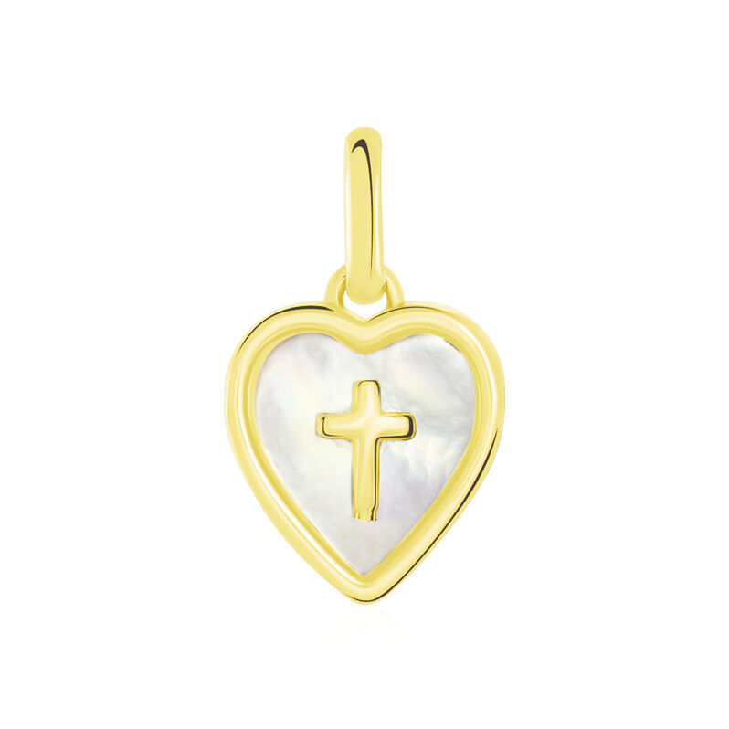 Pendentif Or Jaune Phelia Nacre Croix - Spannringe Kinder | OROVIVO