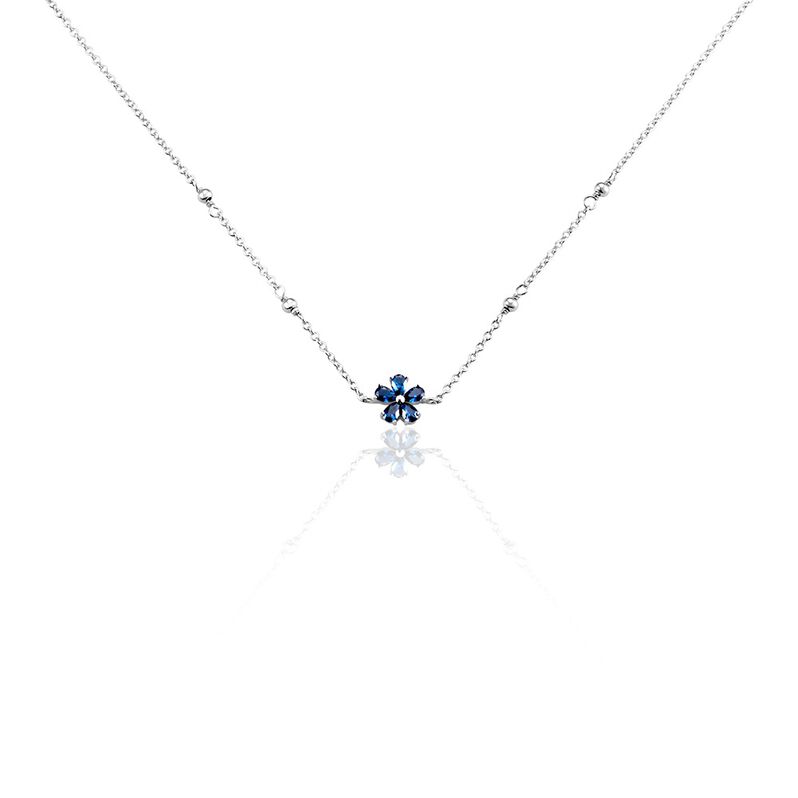 Collier Argent Rhodié Laldilon Oxydes De Zirconium - Spannringe Damen | OROVIVO