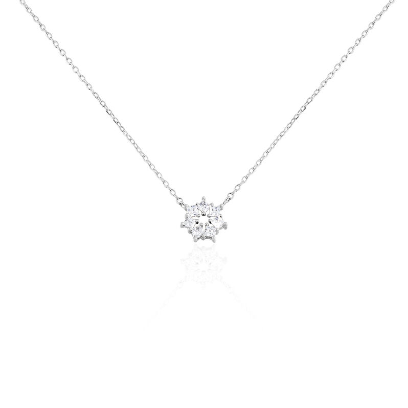 Collier Argent Rhodie Flavianus Oxydes De Zirconium - Spannringe Damen | OROVIVO