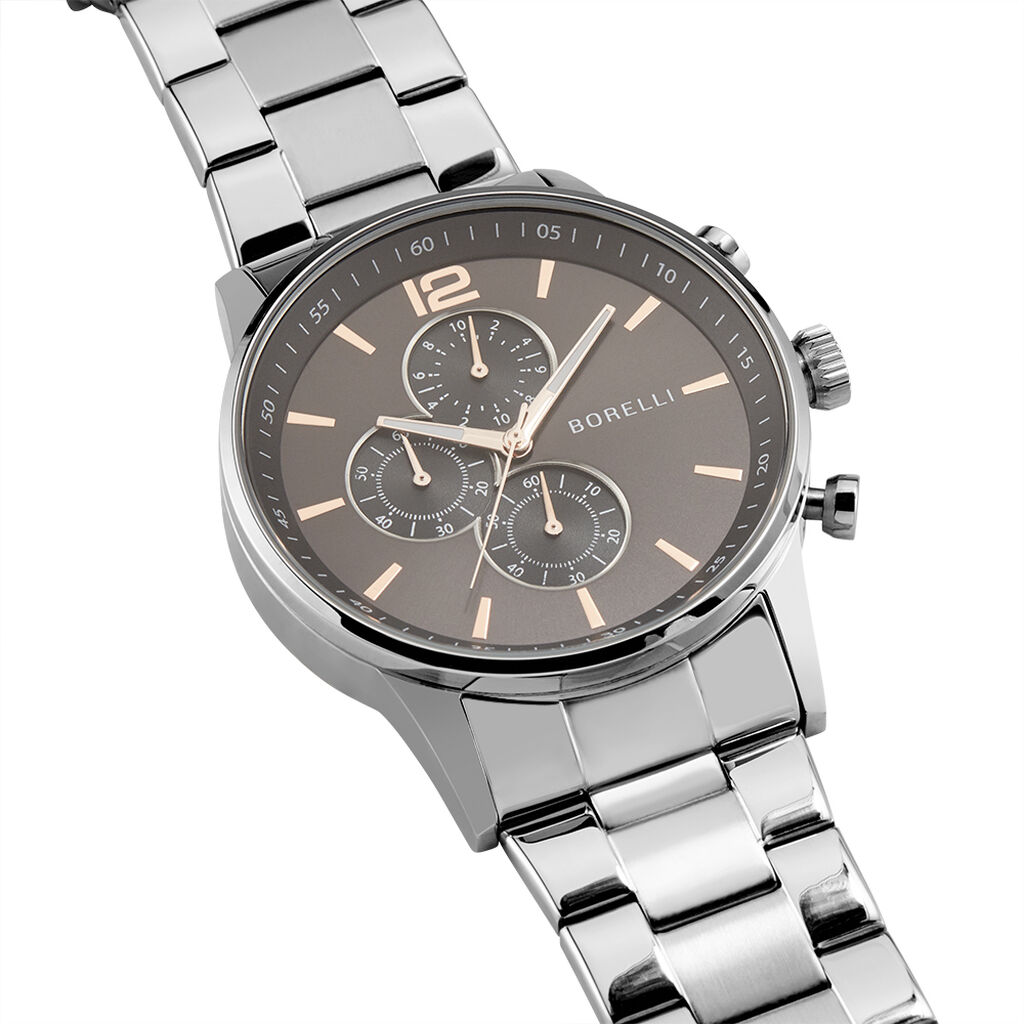 Borelli Herrenuhr Chicago Quarz Chronograph - Armbanduhren Herren | OROVIVO