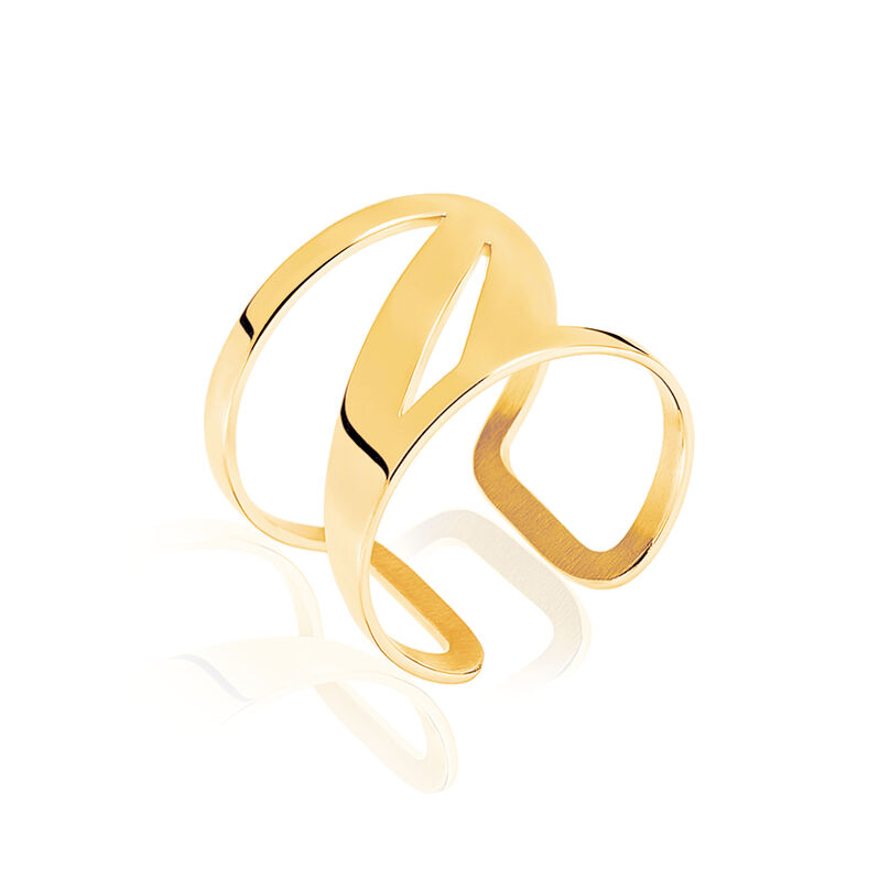 Bague collection Z Acier Dore - Spannringe Damen | OROVIVO