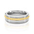 TORIN Herren Ring Edelstahl Bicolor Gelb/Silber B 8 mm