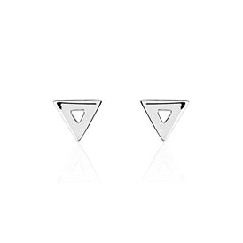 Damen Ohrstecker Silber 925 Rhodiniert Dreieck - Ohrstecker Damen | OROVIVO