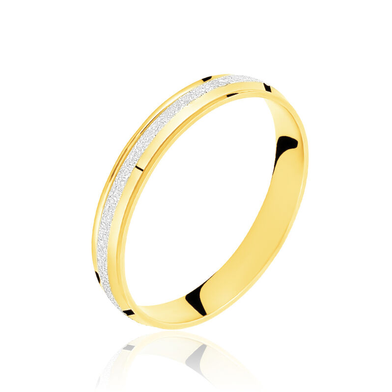 Alliance Caroline Sablee Demi Jonc Classique Or Bicolore - Spannringe Damen | OROVIVO