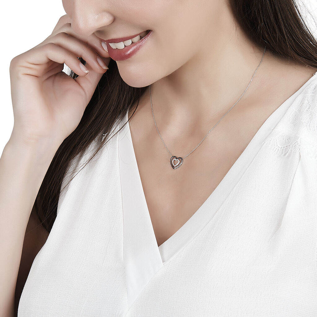 Collier Or Blanc Diamant - Spannringe Damen | OROVIVO