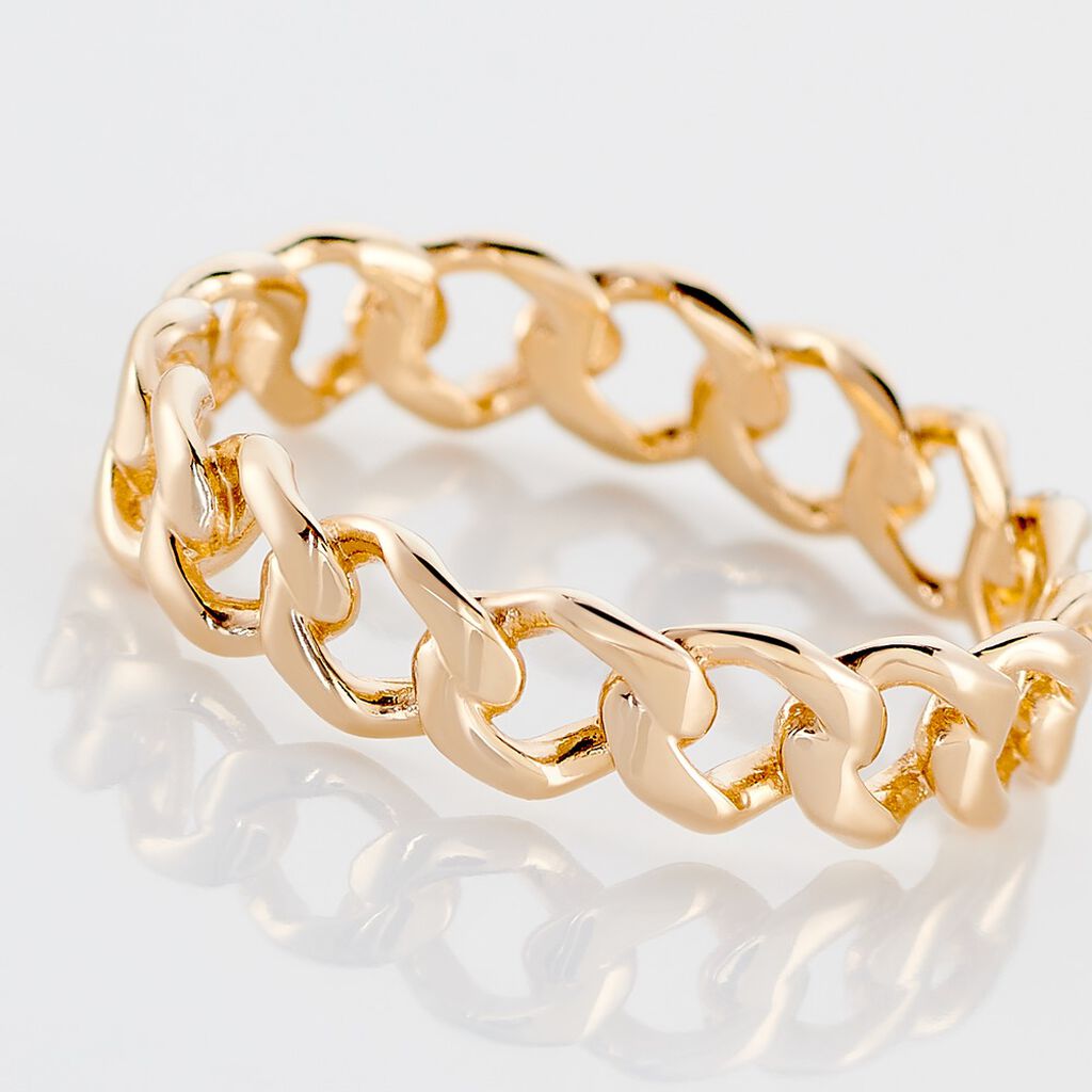 Damen Ring Vergoldet Ohne Stein Soleil  - Ringe Damen | OROVIVO