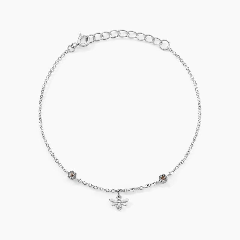 Bracelet Manoline Argent Weiss Oxyde De Zirconium - Spannringe Damen | OROVIVO