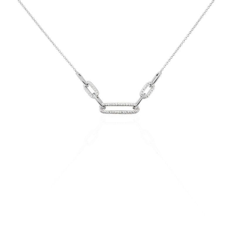 Collier Argent Elia Ovales Oxydes - Spannringe Damen | OROVIVO