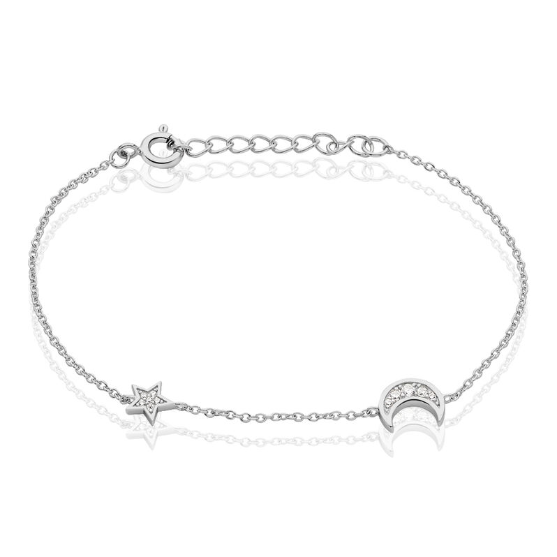 Bracelet Argent Rhodie Theoline Oxydes - Spannringe Damen | OROVIVO