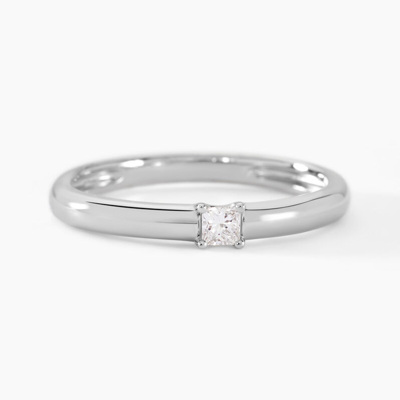 Bague Petula Argent Weiss Diamant Synthétique - Spannringe Damen | OROVIVO