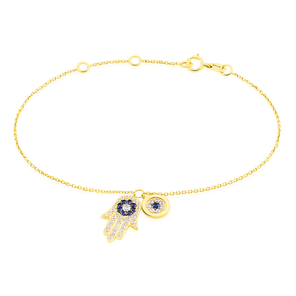 Bracelet Or Jaune Belkiz Main De Fatma P - Spannringe Damen | OROVIVO