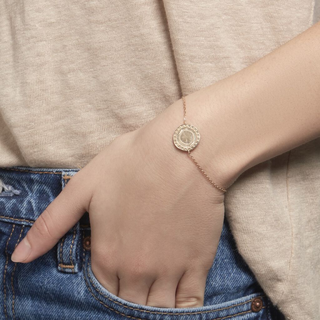 Bracelet Plaque Or Nyah Pastille - Spannringe Damen | OROVIVO
