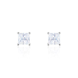 Damen Ohrstecker Silber 925 Zirkonia 6mm - Ohrstecker Damen | OROVIVO