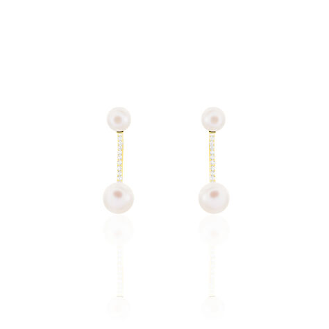 Damen Perlenohrringe Gold 375 Zuchtperle Sandia - Ohrringe Damen | OROVIVO