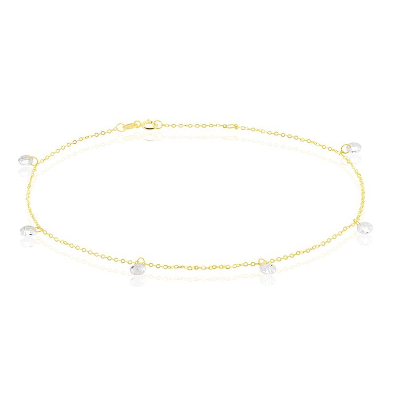 Chaine De Cheville Or Jaune Leucitica Oxydes De Zirconium - Spannringe Damen | OROVIVO