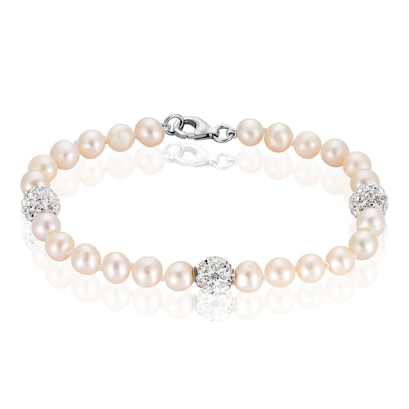 OLYMPIA 2 Damen Armband Silber 925 Perlmutt Perlmutt - Armb&auml;nder Damen | OROVIVO