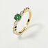 KARLEA 1 Damen Ring Gold 375 (9 Karat) Smaragd Gr&uuml;n 0,07 ct